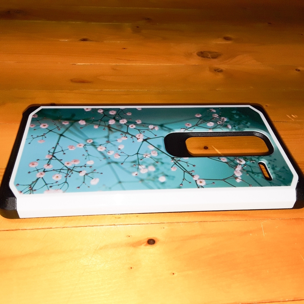 LG H740 Plum Blossom Protective Hybrid Phone Case - Picture 2 of 4